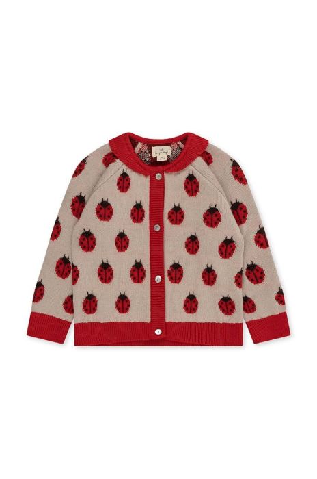 Вовняний дитячий светр Konges Sl?jd колір червоний теплий