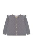 Дитячий вовняний кардиган Konges Sl?jd колір сірий легкий