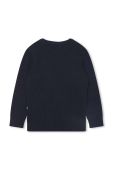 Дитячий бавовняний светр BOSS колір синій легкий (3422177)