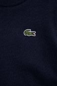 Дитячий светр з домішкою вовни Lacoste колір синій легкий