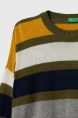 Дитячий светр з домішкою вовни United Colors of Benetton легкий колір барвистий (3416681)