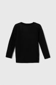 Дитячий бавовняний светр United Colors of Benetton колір чорний легкий