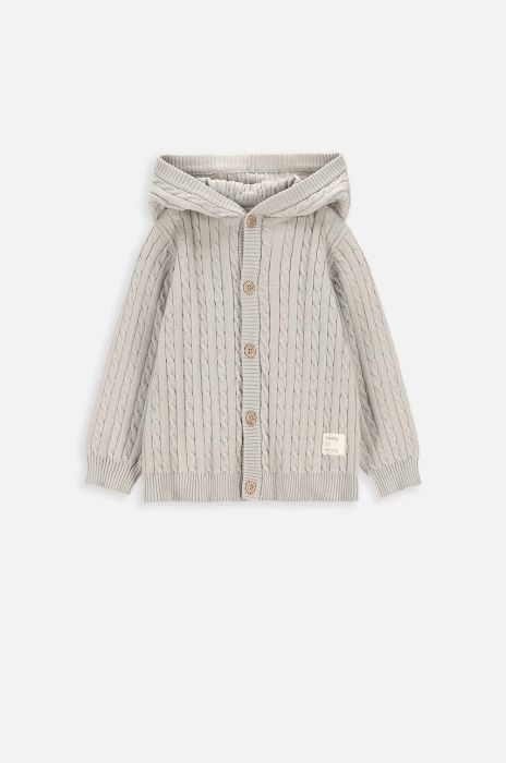 Дитячий кардиган Coccodrillo колір бежевий