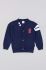 Дитячий бавовняний кардиган zippy колір синій