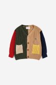 Дитячий кардиган з домішкою вовни Bobo Choses колір барвистий