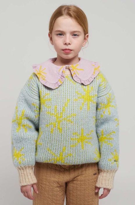 Дитячий светр з домішкою вовни Bobo Choses колір блакитний (3482905)