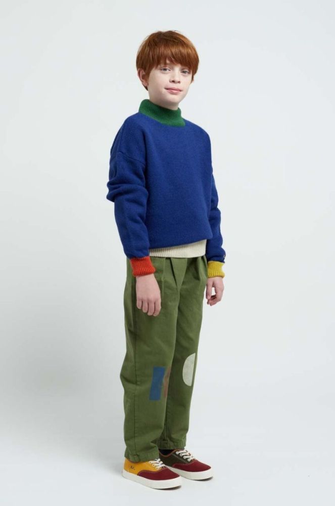 Дитячий светр з домішкою вовни Bobo Choses колір блакитний (3482911) фото 6