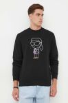 Кофта Karl Lagerfeld чоловіча колір чорний з принтом (3422190) Кофта Karl Lagerfeld чоловіча колір чорний з принтом (3422190)