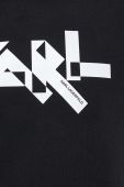 Кофта Karl Lagerfeld чоловіча колір чорний з принтом (3363361)