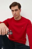 Светр Tommy Hilfiger чоловічий колір червоний легкий