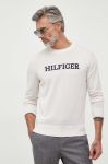 Бавовняний светр Tommy Hilfiger колір бежевий легкий (3328585)