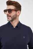 Светр з домішкою кашеміру Polo Ralph Lauren колір синій легкий