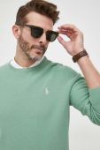 Бавовняний светр Polo Ralph Lauren колір зелений легкий (3274549)