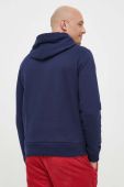 Кофта Polo Ralph Lauren чоловіча колір синій з капюшоном з принтом