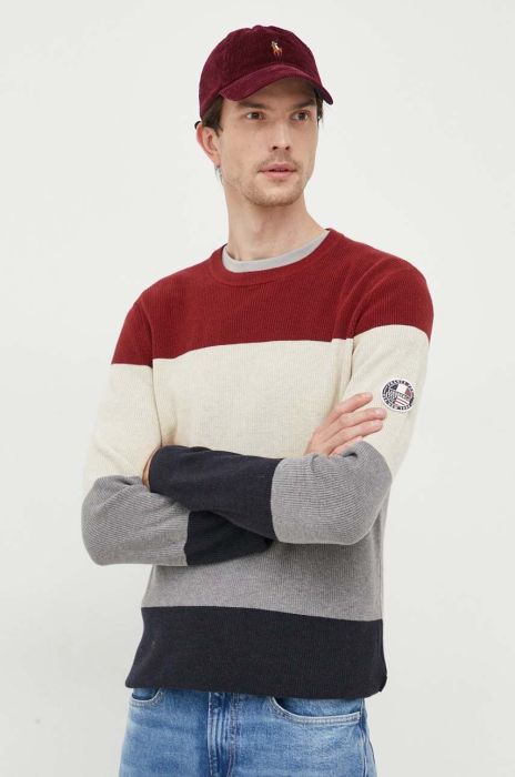 Бавовняний светр Lindbergh колір барвистий