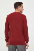 Бавовняний светр Lindbergh колір червоний легкий