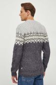 Светр Lindbergh чоловічий колір сірий легкий