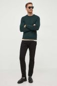 Вовняний светр Michael Kors чоловічий колір зелений легкий