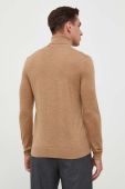Вовняний светр Michael Kors чоловічий колір бежевий легкий гольф