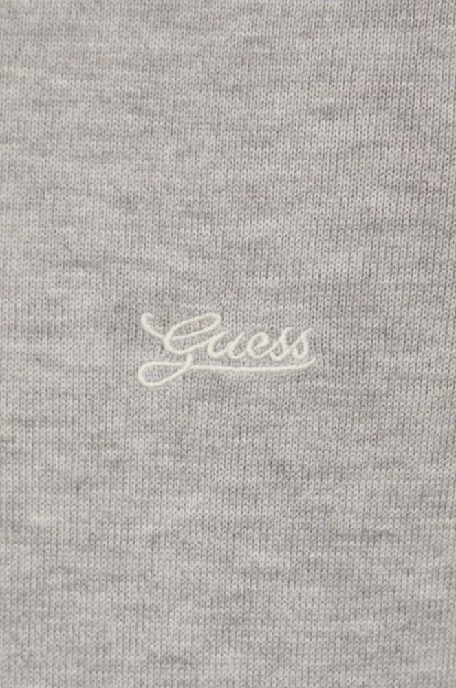 Светр з домішкою шовку Guess колір сірий легкий гольф фото 5