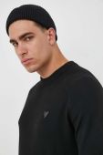 Светр з домішкою вовни Guess чоловічий колір чорний (3610789)