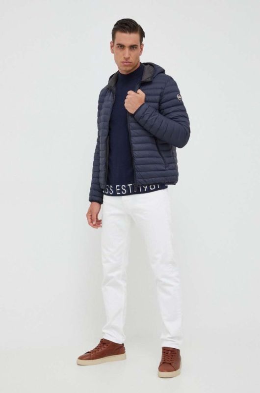 Светр з домішкою шовку Guess колір синій легкий (3547990) фото 2