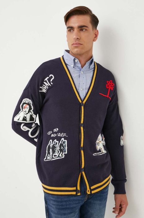 Джемпер Guess Guess x Banksy чоловічий колір синій