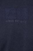 Светр з домішкою шовку Armani Exchange колір синій легкий