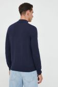 Светр з домішкою вовни North Sails чоловічий колір синій легкий півгольф