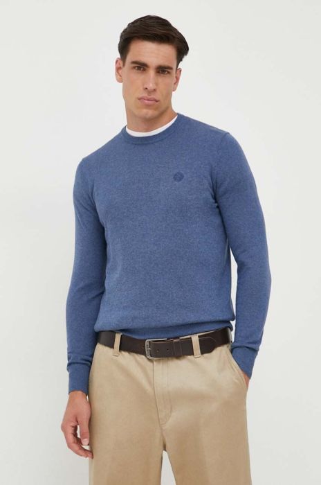 Светр з домішкою вовни North Sails чоловічий легкий колір блакитний (3459652)
