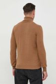 Светр з домішкою вовни North Sails чоловічий колір коричневий легкий гольф