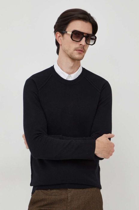 Вовняний светр Liu Jo чоловічий колір чорний легкий (3679471)