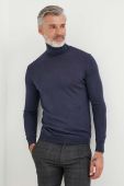 Вовняний светр Liu Jo чоловічий колір синій легкий гольф