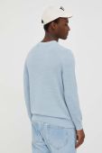 Бавовняний светр Marc O'Polo легкий колір блакитний