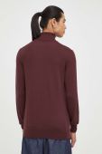 Вовняний светр Marc O'Polo чоловічий колір бордовий легкий гольф