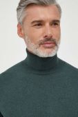 Светр з домішкою кашеміру Pepe Jeans Andre колір зелений легкий гольф