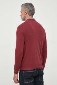 Светр з домішкою вовни Pepe Jeans ANDRE чоловічий колір бордовий легкий