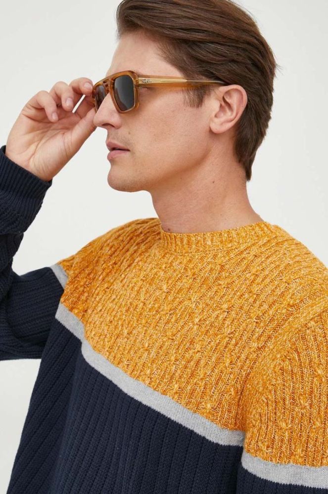 Бавовняний светр Pepe Jeans Silvano колір синій фото 4