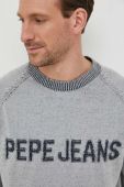Бавовняний светр Pepe Jeans колір сірий