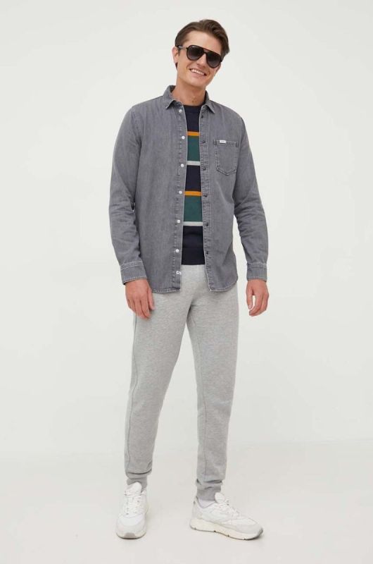Бавовняний светр Pepe Jeans Sylvester легкий колір барвистий фото 2