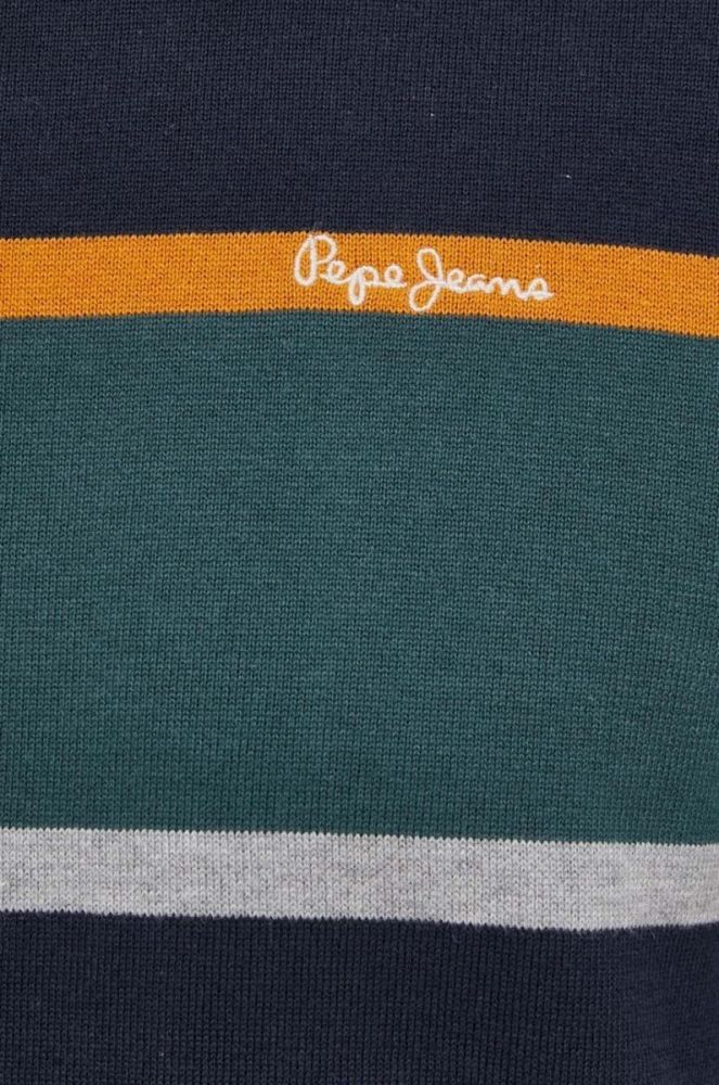 Бавовняний светр Pepe Jeans Sylvester легкий колір барвистий фото 5