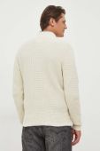 Бавовняний светр Pepe Jeans Dean колір бежевий півгольф
