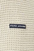 Бавовняний светр Pepe Jeans Dean колір бежевий півгольф
