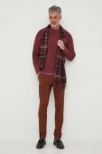 Бавовняний светр Pepe Jeans Dean колір бордовий
