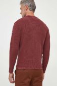 Бавовняний светр Pepe Jeans Dean колір бордовий