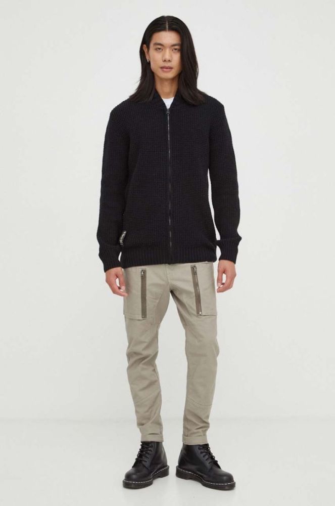 Джемпер G-Star Raw чоловічий колір чорний фото 2