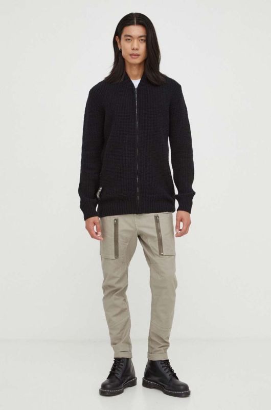 Джемпер G-Star Raw чоловічий колір чорний фото 2