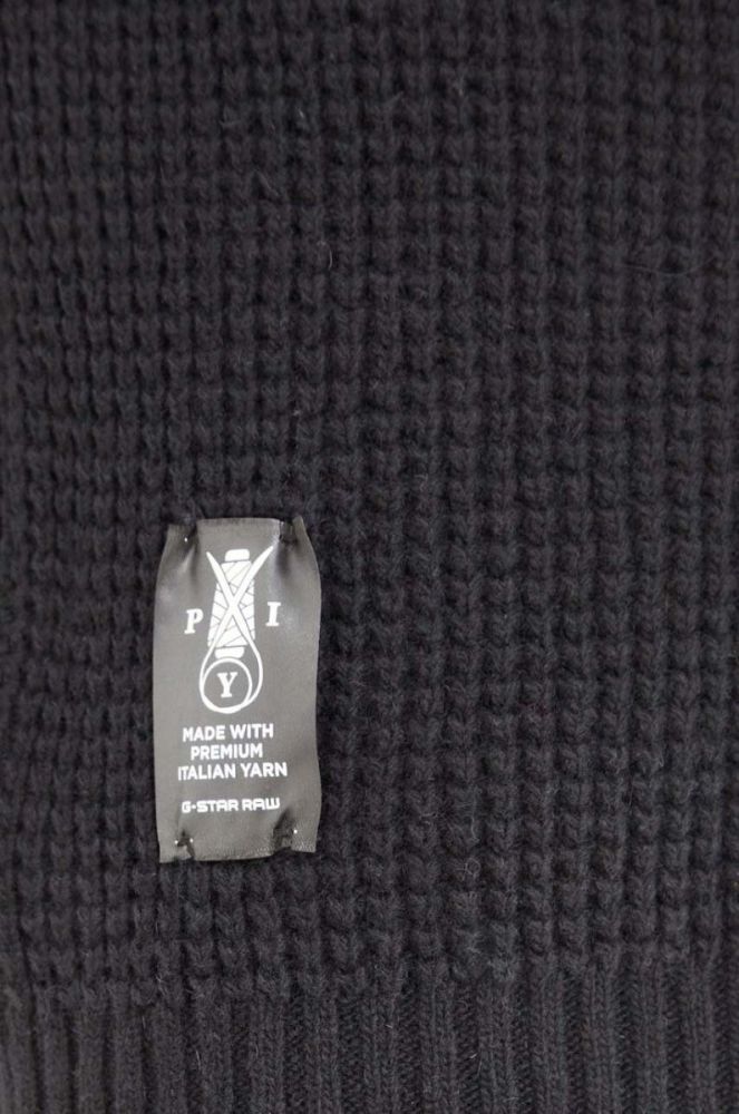 Джемпер G-Star Raw чоловічий колір чорний фото 5