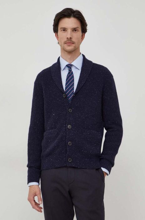 Вовняний кардиган United Colors of Benetton колір синій (3684061)