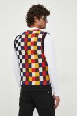 Бавовняна жилетка United Colors of Benetton легкий колір барвистий